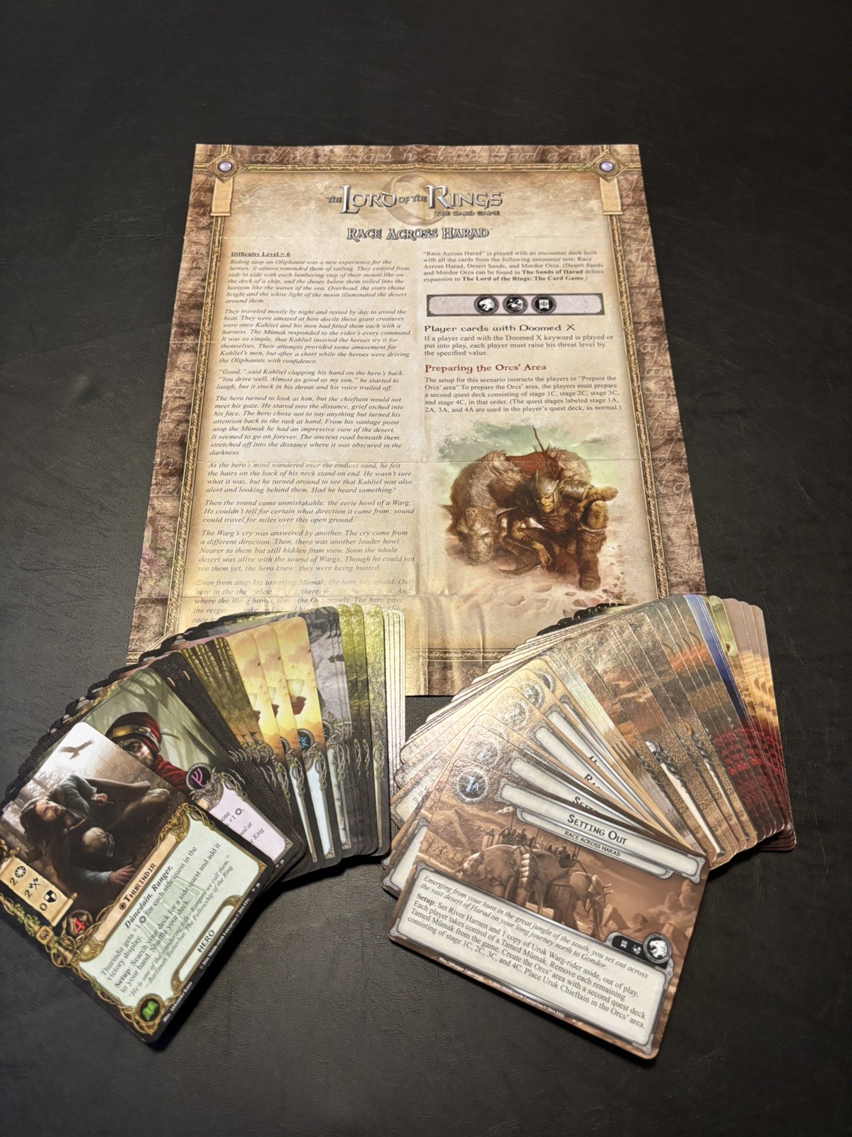 Lord of the Rings LCG – Complete Haradrim Cycle, Deluxe Expansion + 6 APs
