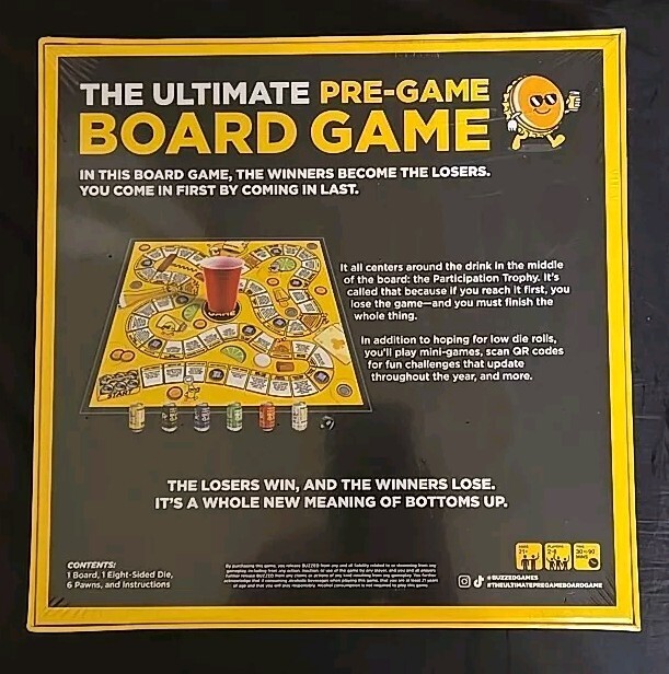 The Ultimate Pre-Game Board Game. For Adults 21+ By Buzzed Games
