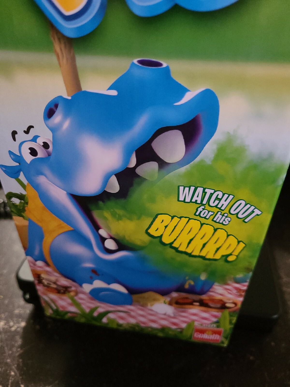 Brand New Burping Bobby Hippo Game by Goliath 2-4 Players Ages 4+