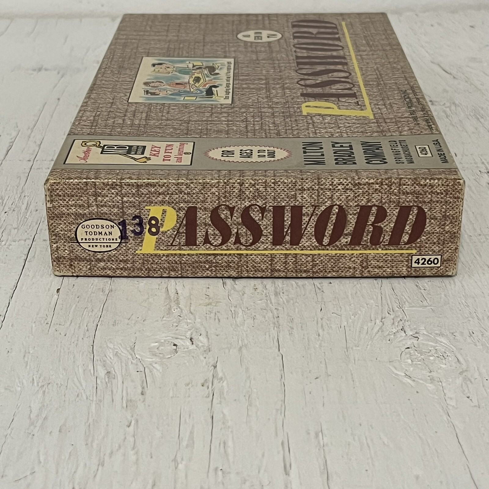 Vintage 1962 Password As Seen on TV #4260 by Milton Bradley – Made in USA