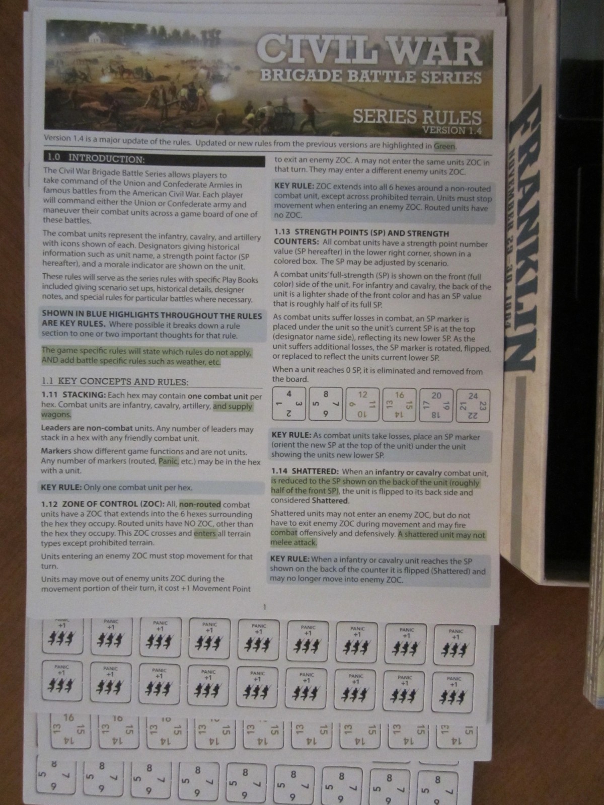 Franklin Nov. 29-30 1864 -Worthington Games (unpunched)