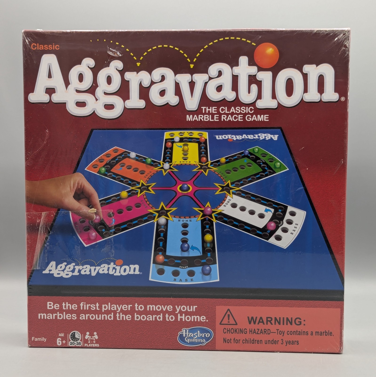 New Hasbro Aggravation The Classic Marble Race Board Game Ages 6+