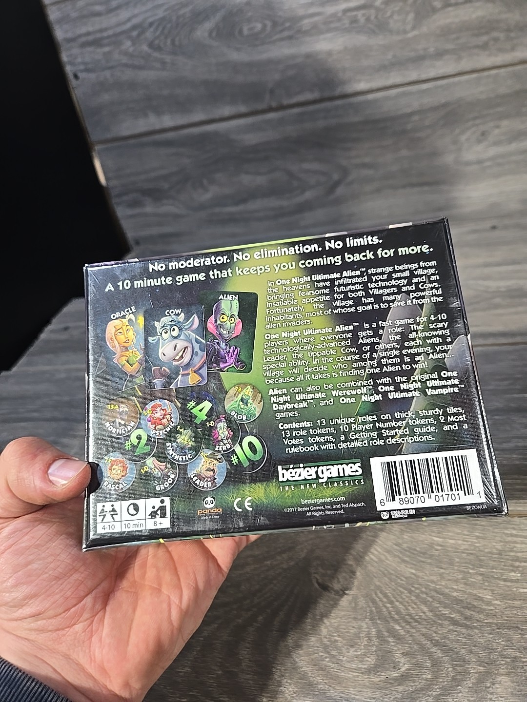 One Night Ultimate Alien Family Party Game Bezier Games **NEW SEALED**