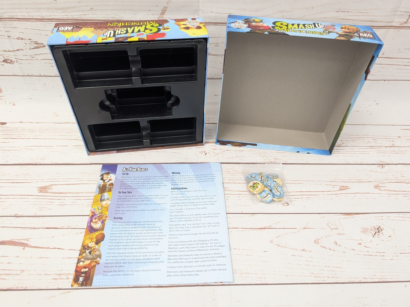 Smash Up Munchkin Board Card Game AEG Signed by John Kovalic