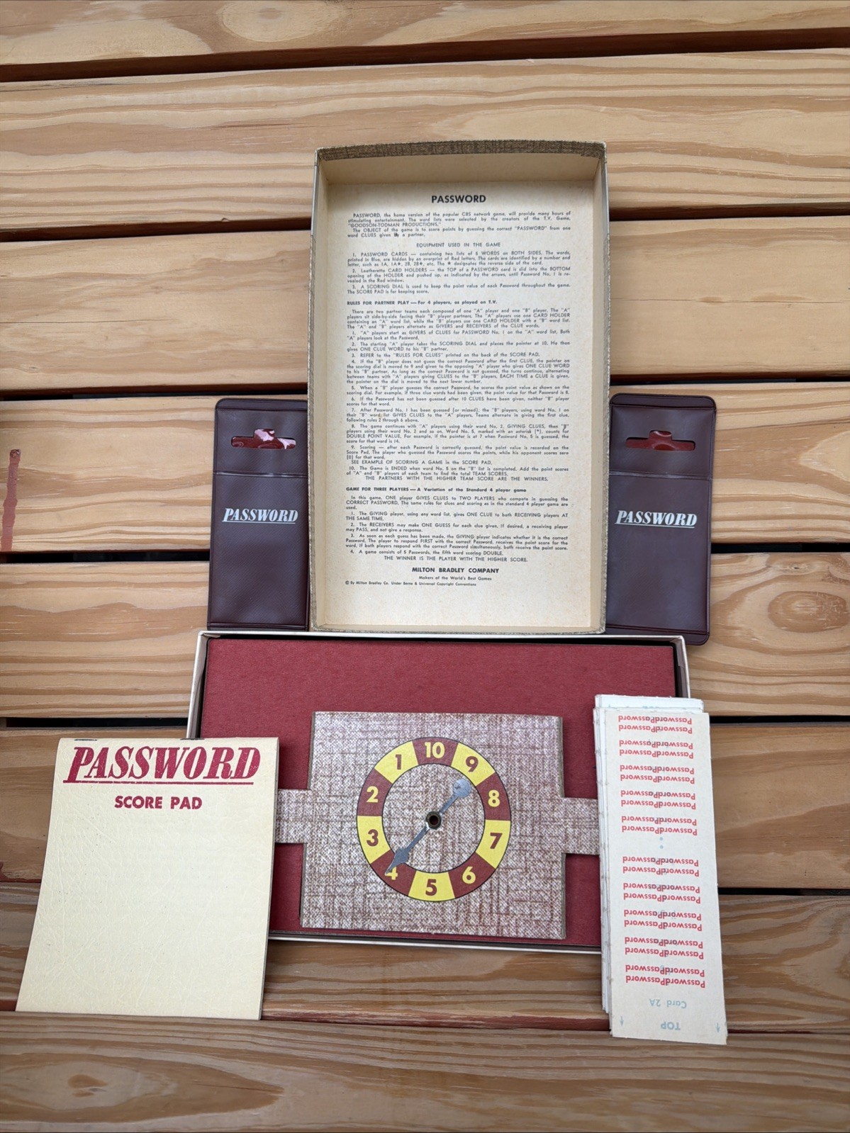 1962 Password Game 1st Edition by Milton Bradley Complete Great Condition