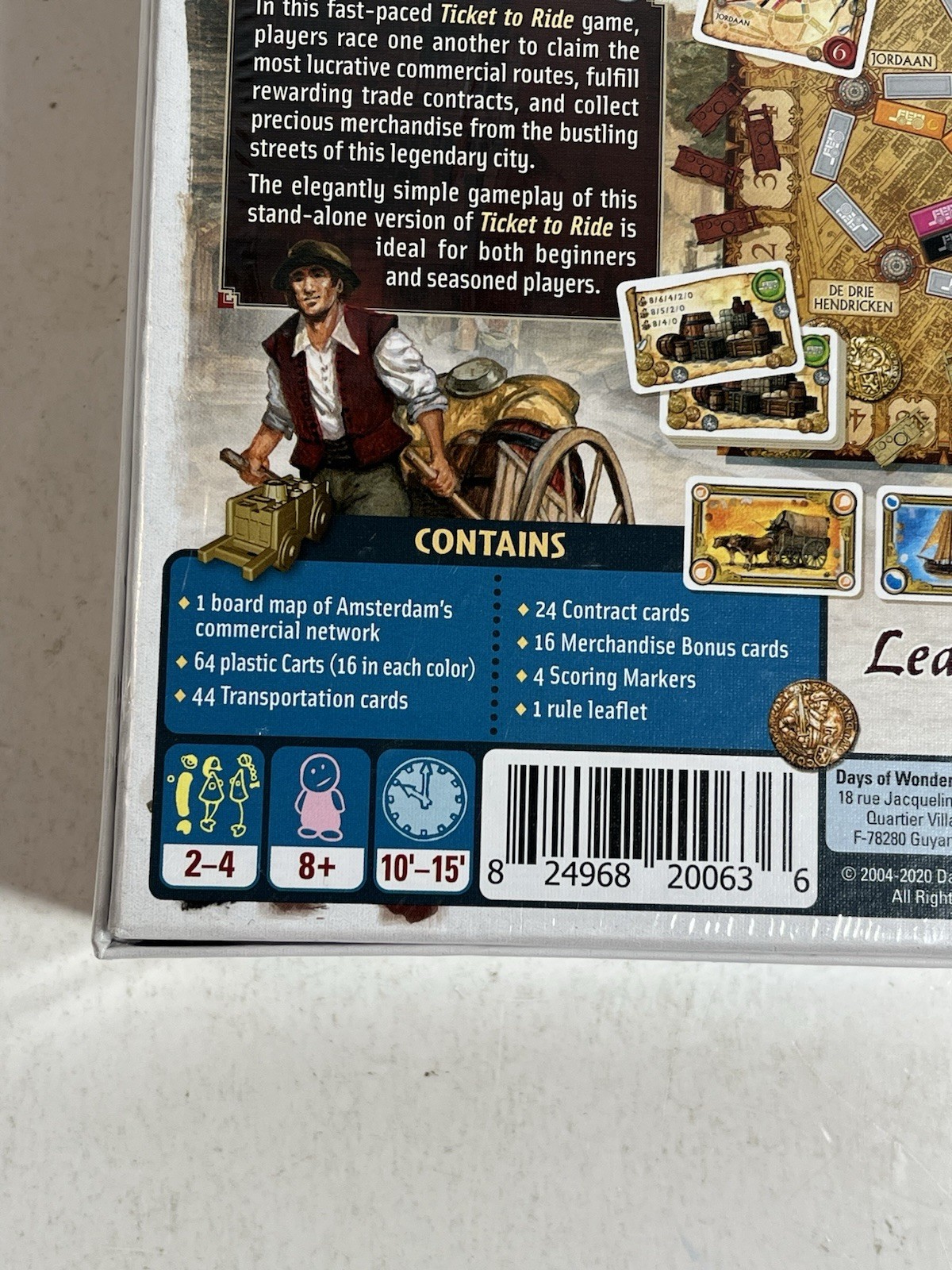 New Days of Wonder Ticket to Ride Amsterdam Board Game By Days of Wonder New