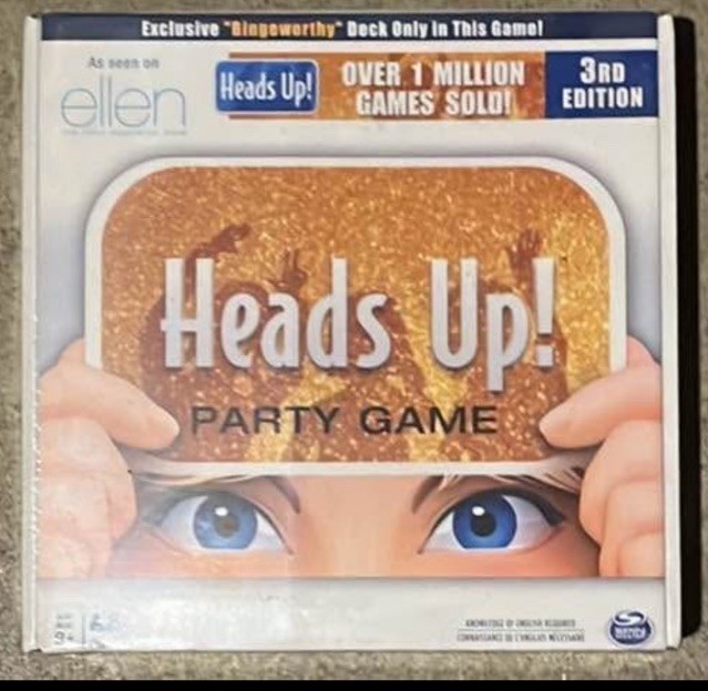 Heads Up! Party Game 3rd Edition an As Seen on Ellen Spinmaster New Sealed