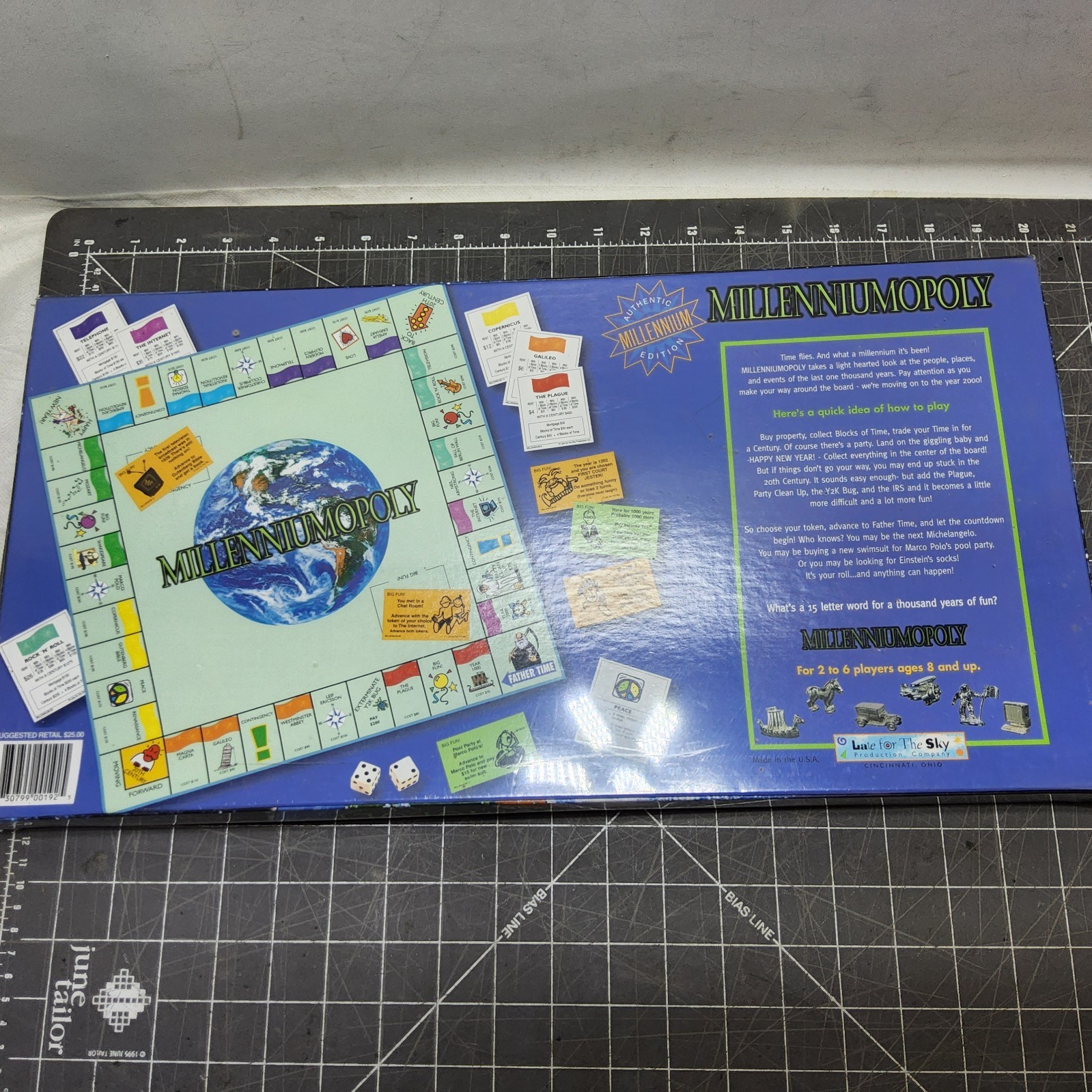 Millenniumopoly Board Game SEALED Late for the Sky Y2K 2000 vintage strategy