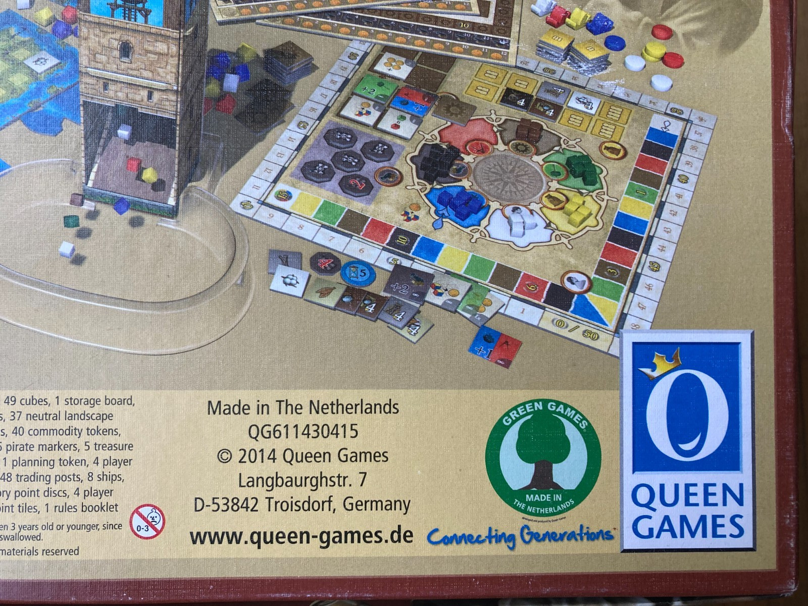 Amerigo – Stefan Feld Board Game Queen Games 2014 Netherlands