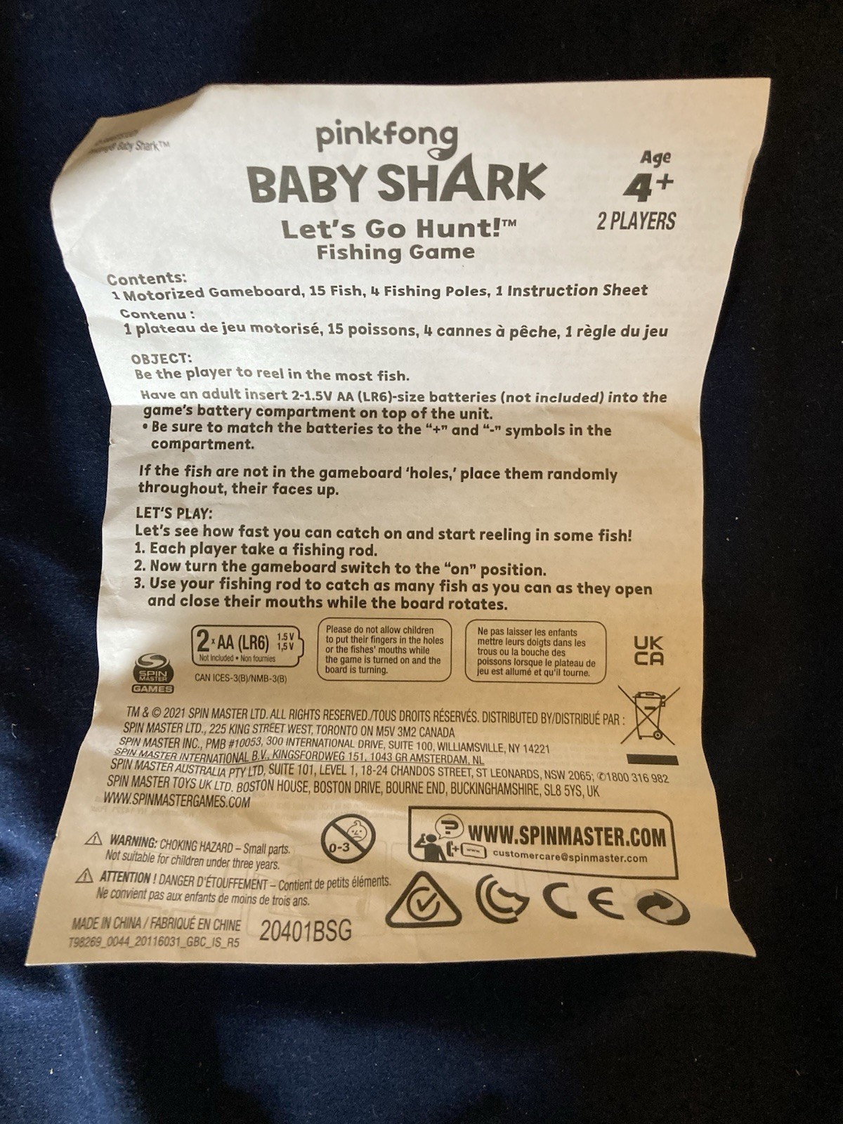 Baby Shark’s Big Show! Let’s Go Hunt! Fishing Game | 4+ Years | 2 Players
