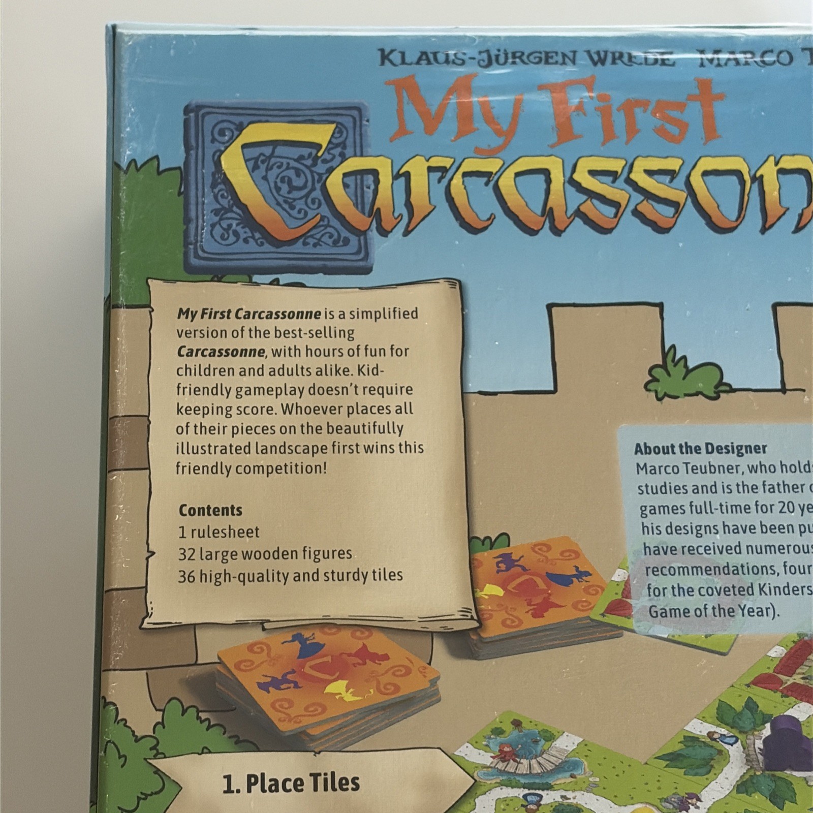 NWT My First Carcassonne Board Game New Sealed Z-Man Games Kids Family Tile Game