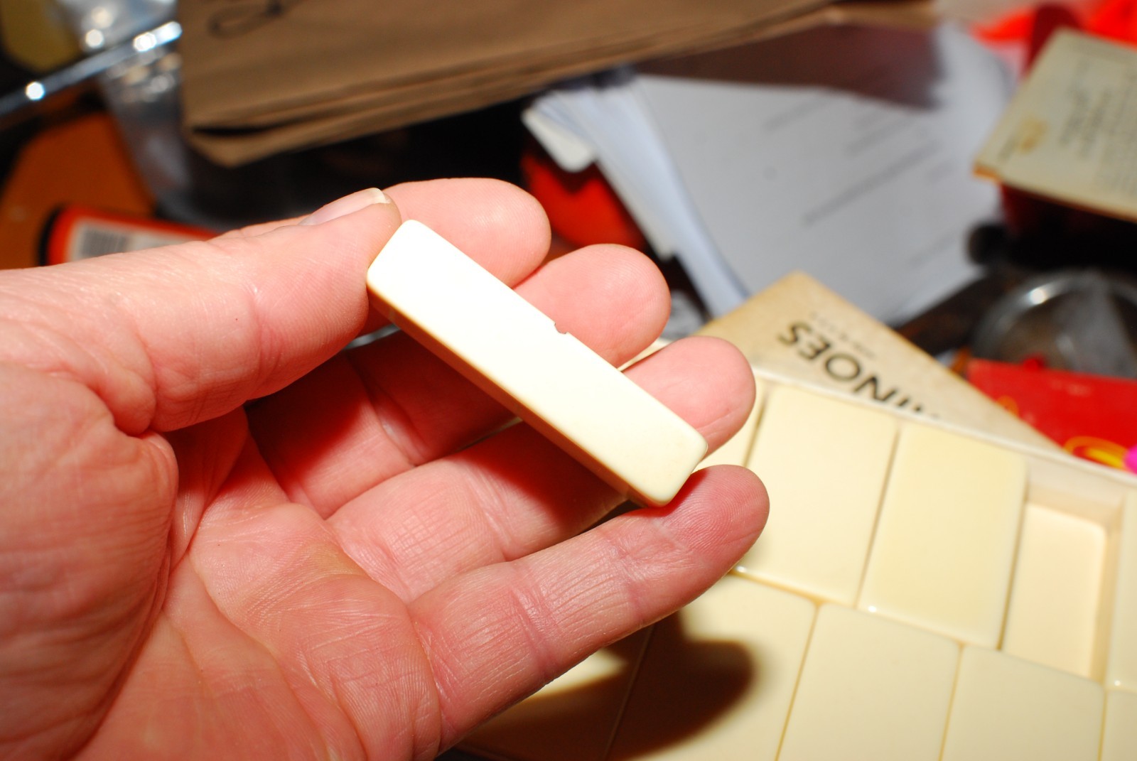 Vintage Dominoes – Puremco Dominoes – JUMBO SIZE GIANT FACE SUPER THICK