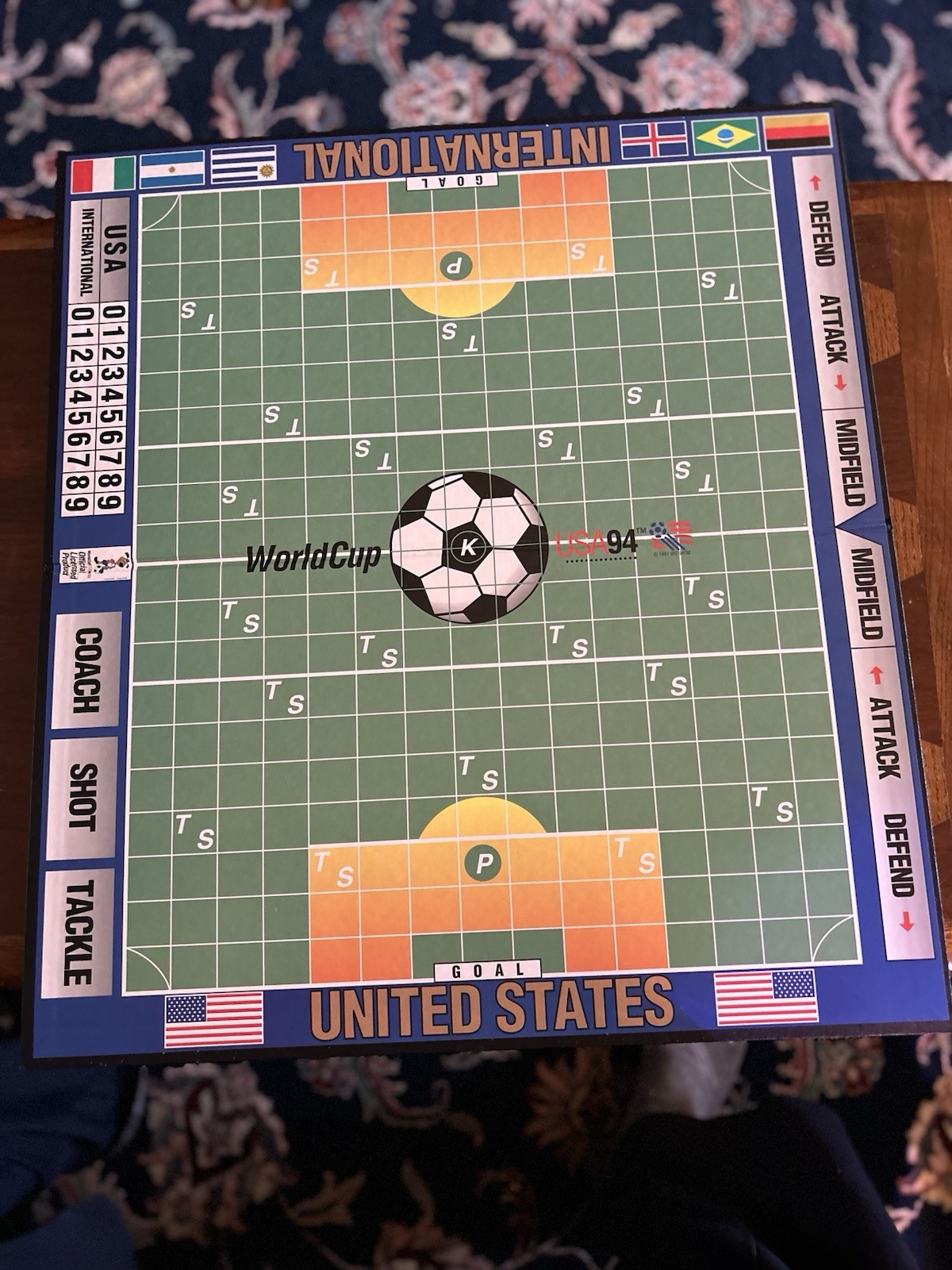 World Cup USA 94 Soccer Strategy Board Game Vintage 1992 Official Unplayed