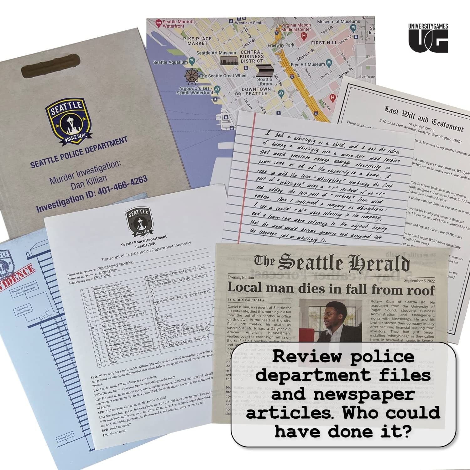 Case Files: Killer Startup for 1 or More Players Ages 14 and Up