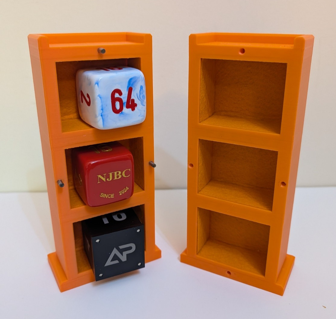 Cube-Tower™ Backgammon Doubling Cube Display & Storage Tower – Choose Color