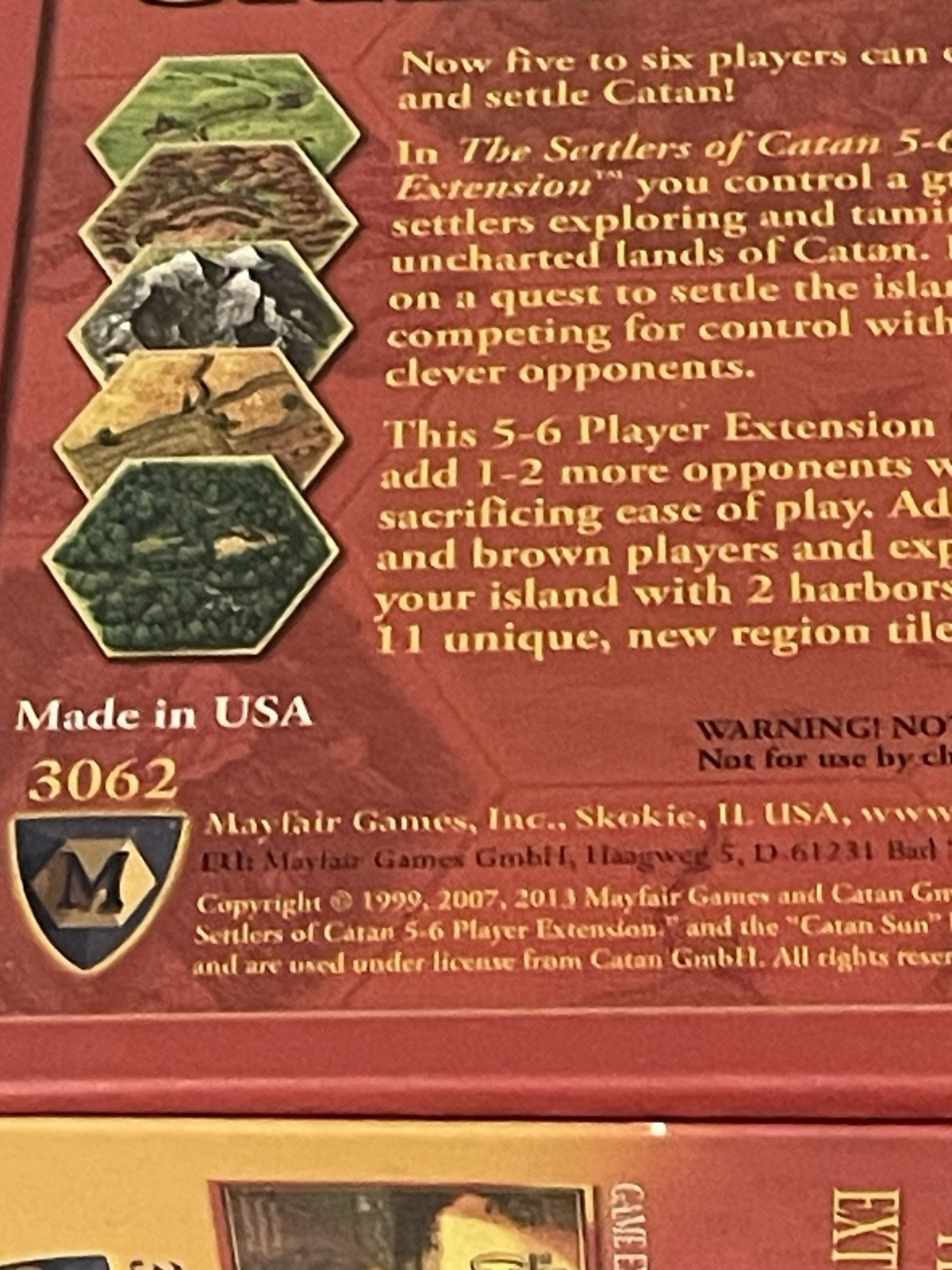 The Settlers of Catan 5-6 Player Extension Mayfair Games #3062 Expansion 2013