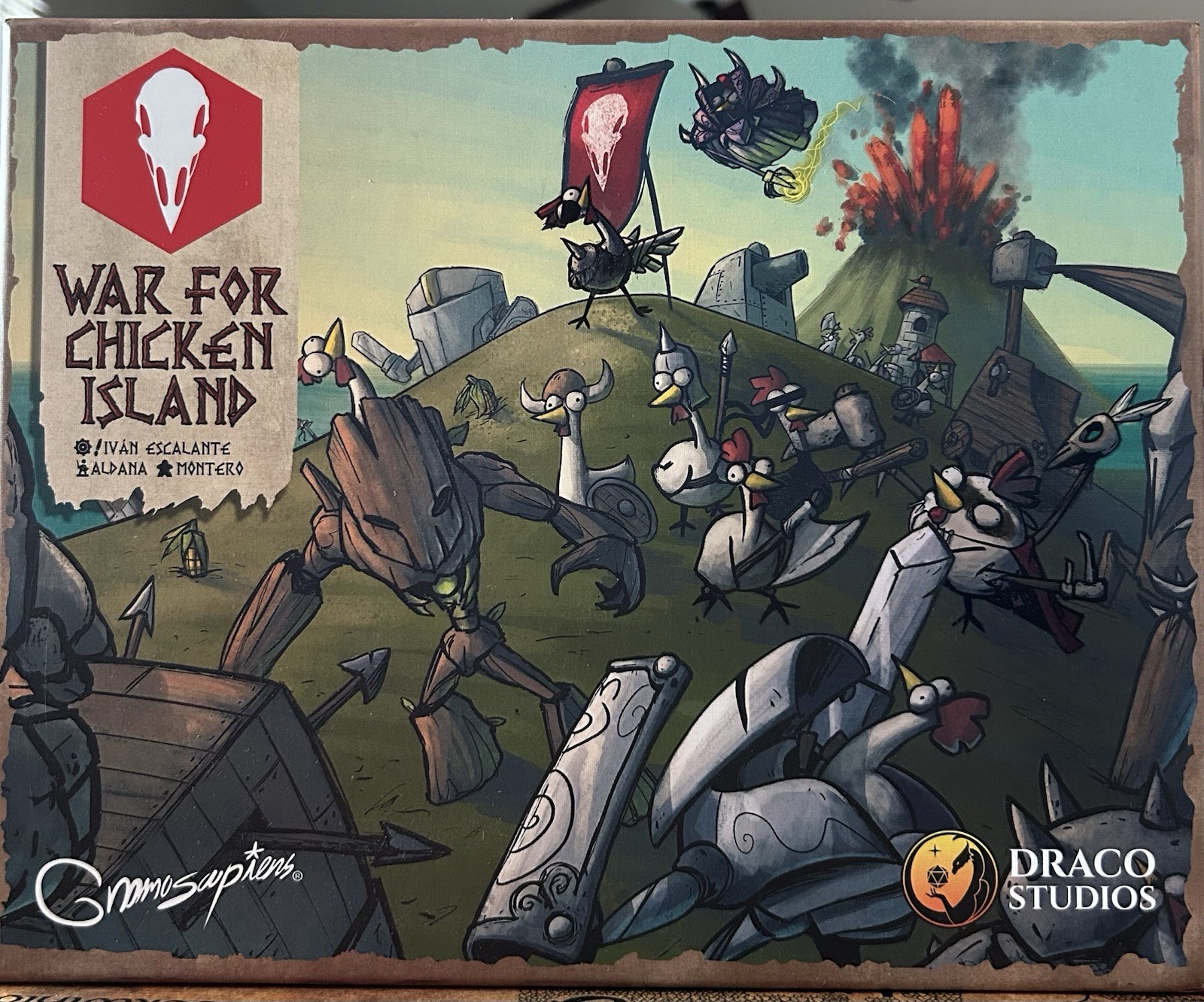 War for Chicken Island Board Game Kickstarter Exclusive Content Complete