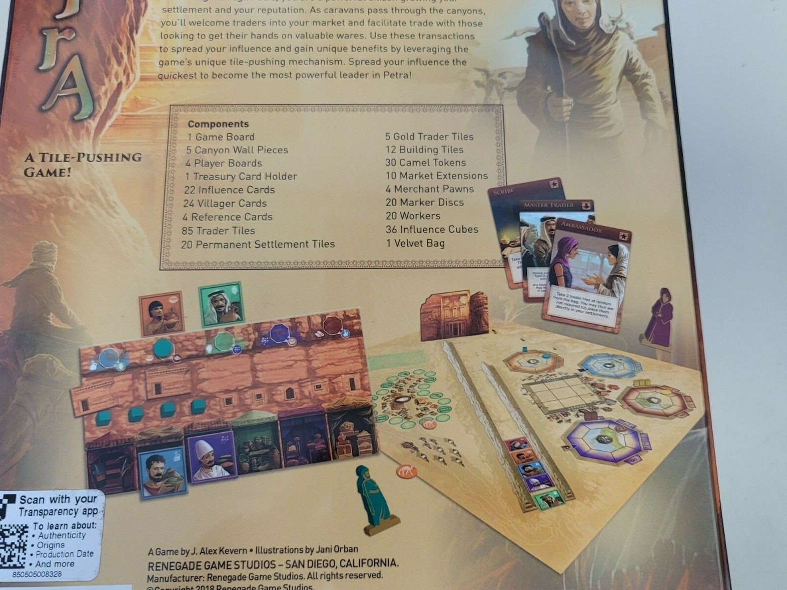 NEW FACTORY SEALED RENEGADE GAME STUDIOS PASSING THROUGH PETRA BOARD GAME