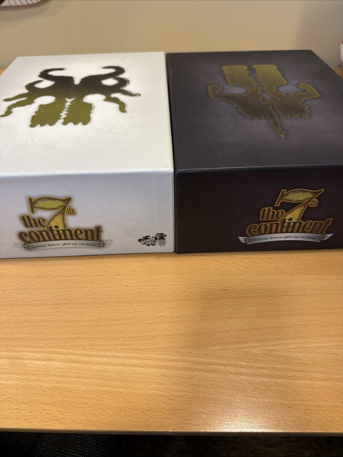 7th Continent Kickstarter Base And What Goes Up Boxes Serious Poulp 2nd Edition
