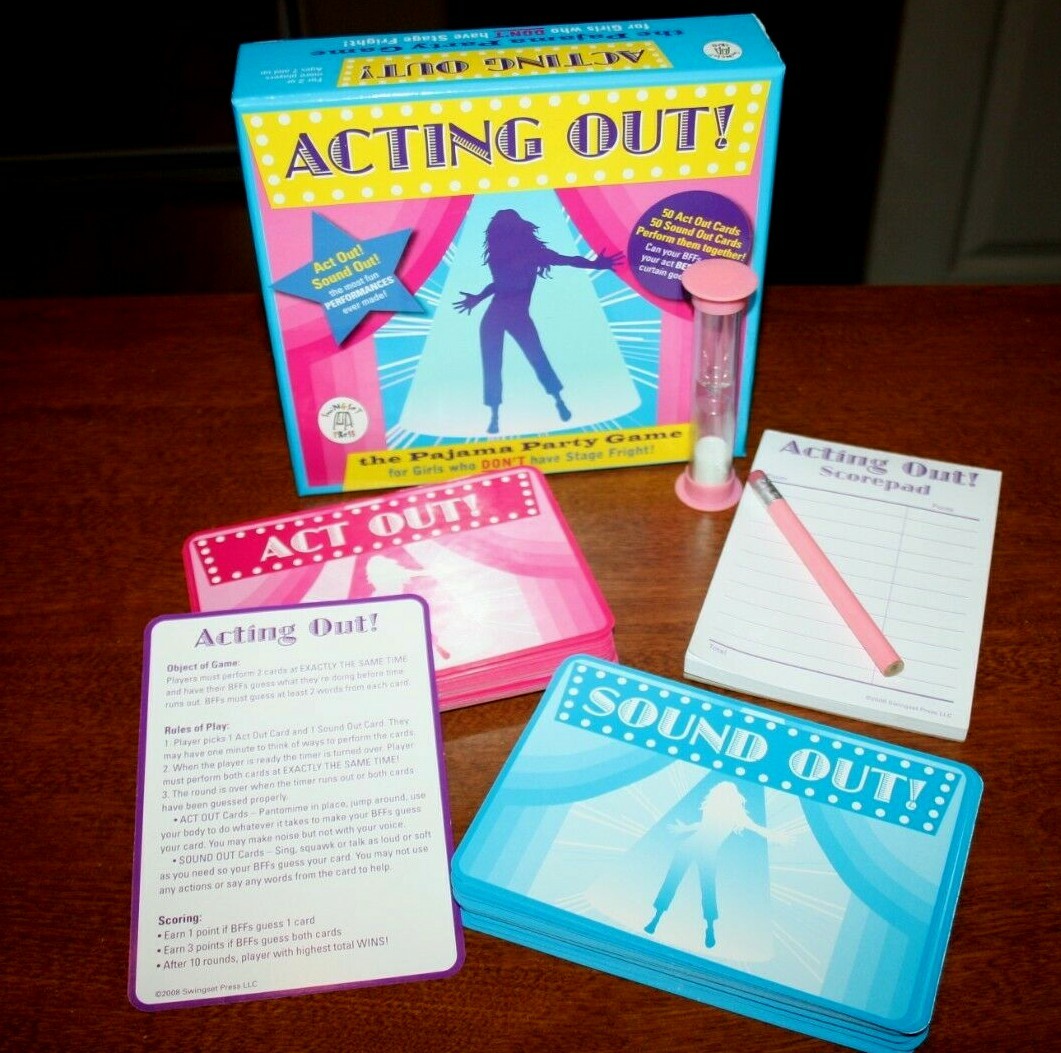 Acting Out! The Pajama Party Game For Girls Who Don’t Have Stage Fright!