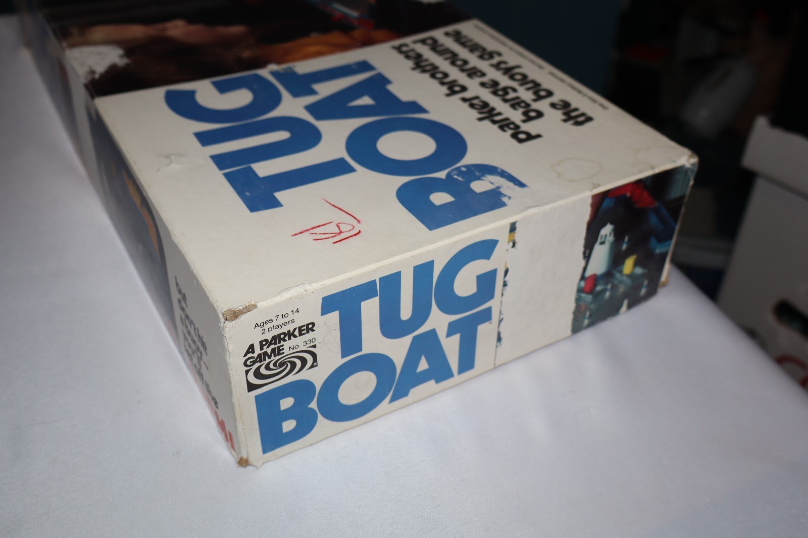 Tug Boat Board Game 1974 Parker Bros 99% complete READ like Operation 1970s HTF