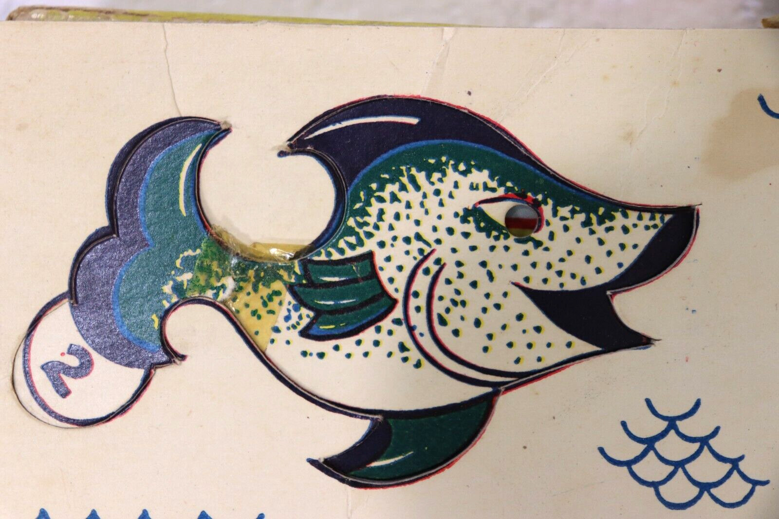 RARE Vintage FISH POND A Somerville Game 1950s/60s Children Fishing Game E4