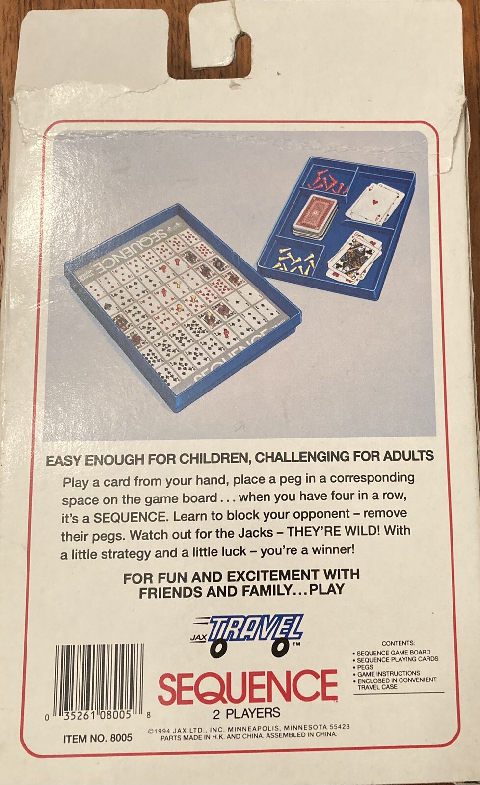 SEQUENCE Board Game, Strategy Game, Travel Board Game, NEW