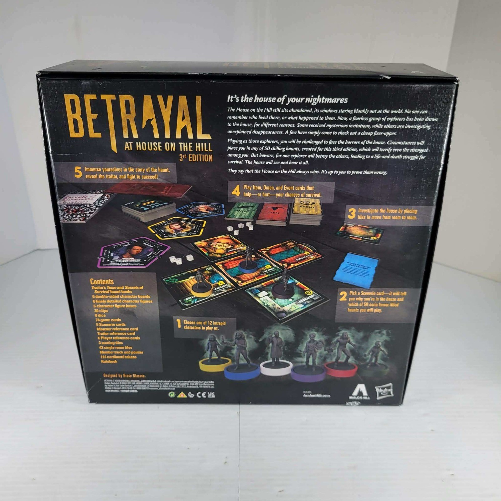 Avalon Hill Betrayal at House on the Hill 3rd Edition Board Game F4541