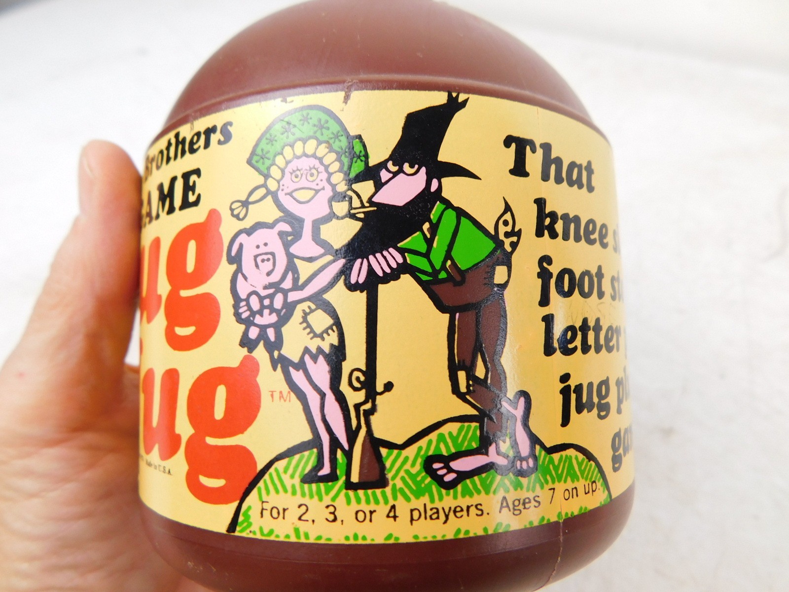 1969 PLUG A JUG Parker Brothers Game Vintage No. 18 Fast Action FUN Letter Toy
