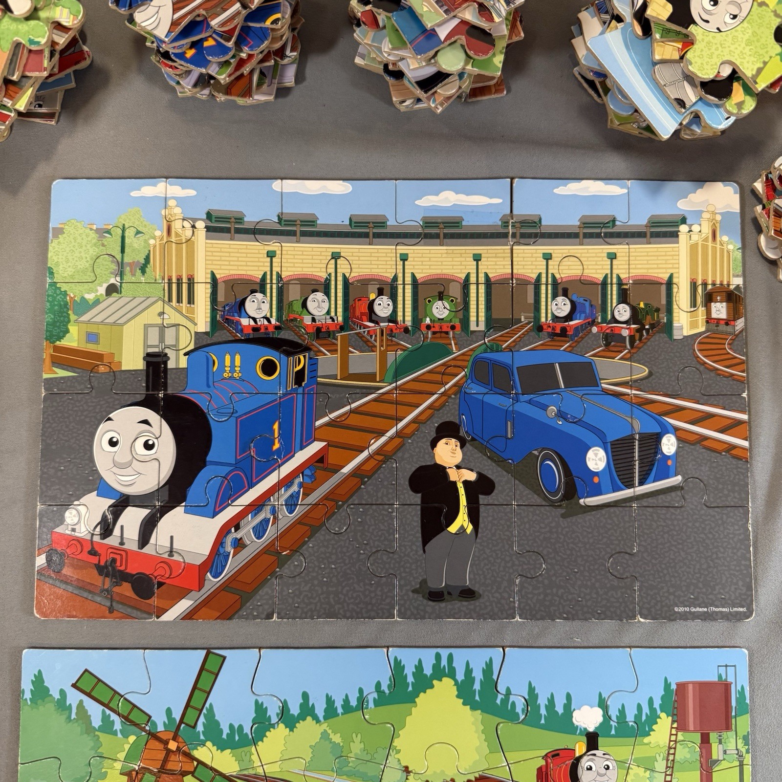 Vintage 2010 Gullane Thomas Limited Tank Engine Large Kids Puzzles Lot of 7