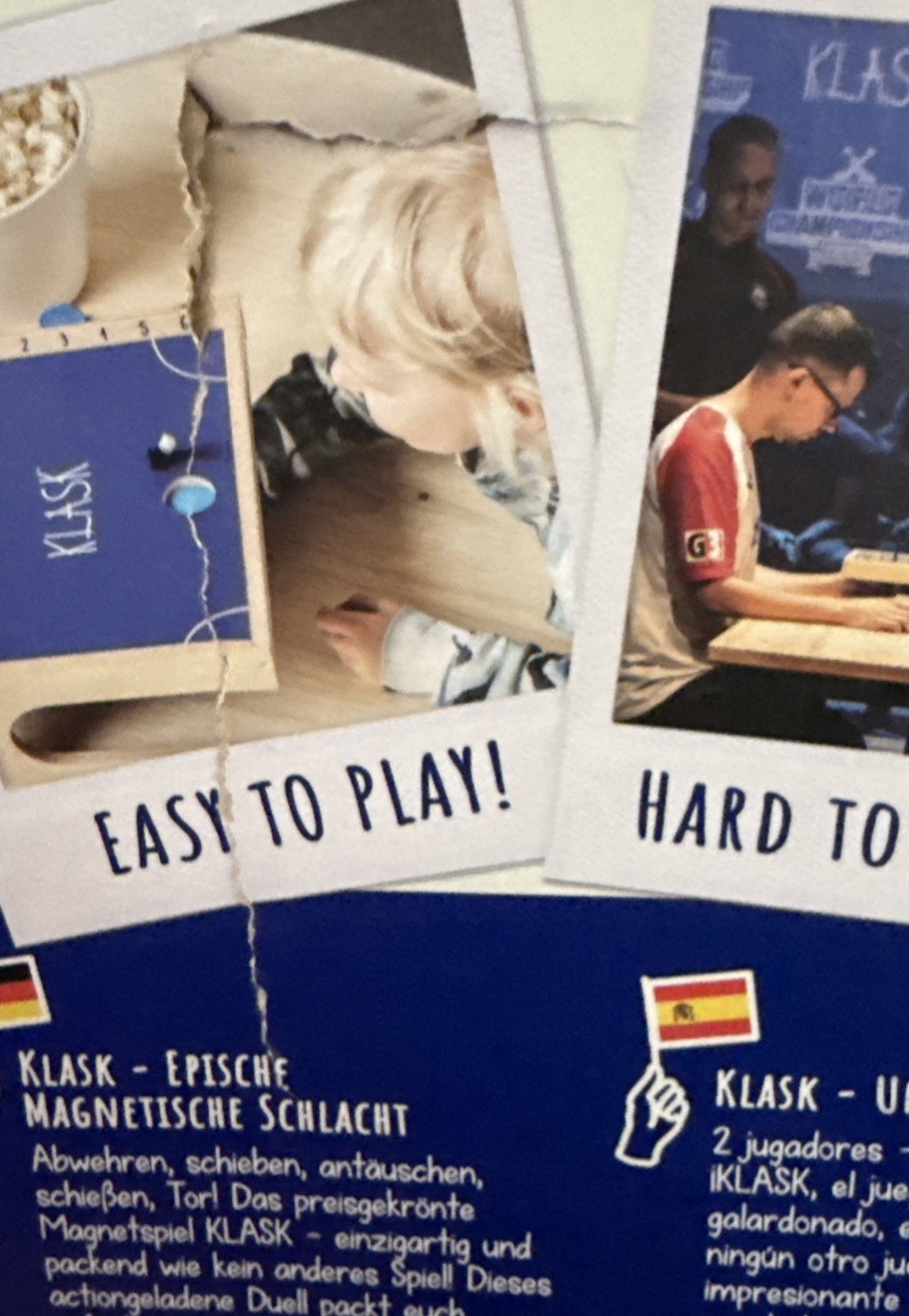 KLASK Board Game An Epic Magnetic Battle 2-player Kids Adults Denmark Complete