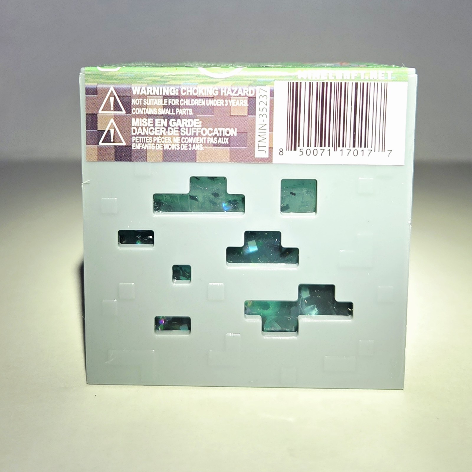 BLUE Minecraft Jelly Cube 2.5″ Mine Craft Squishy Stress Toy NeeDoh Like Cube
