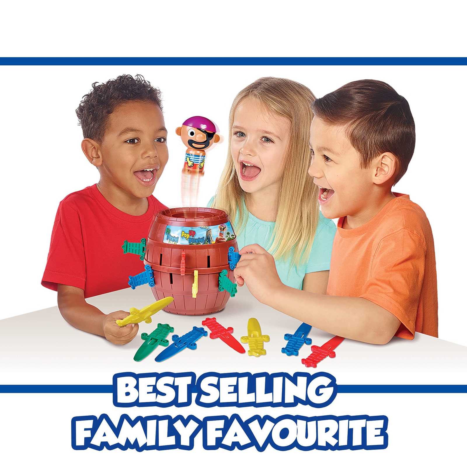 TOMY Pop-Up Pirate Board Game – Fun Family Game Night Activity for Kids Ages 4+