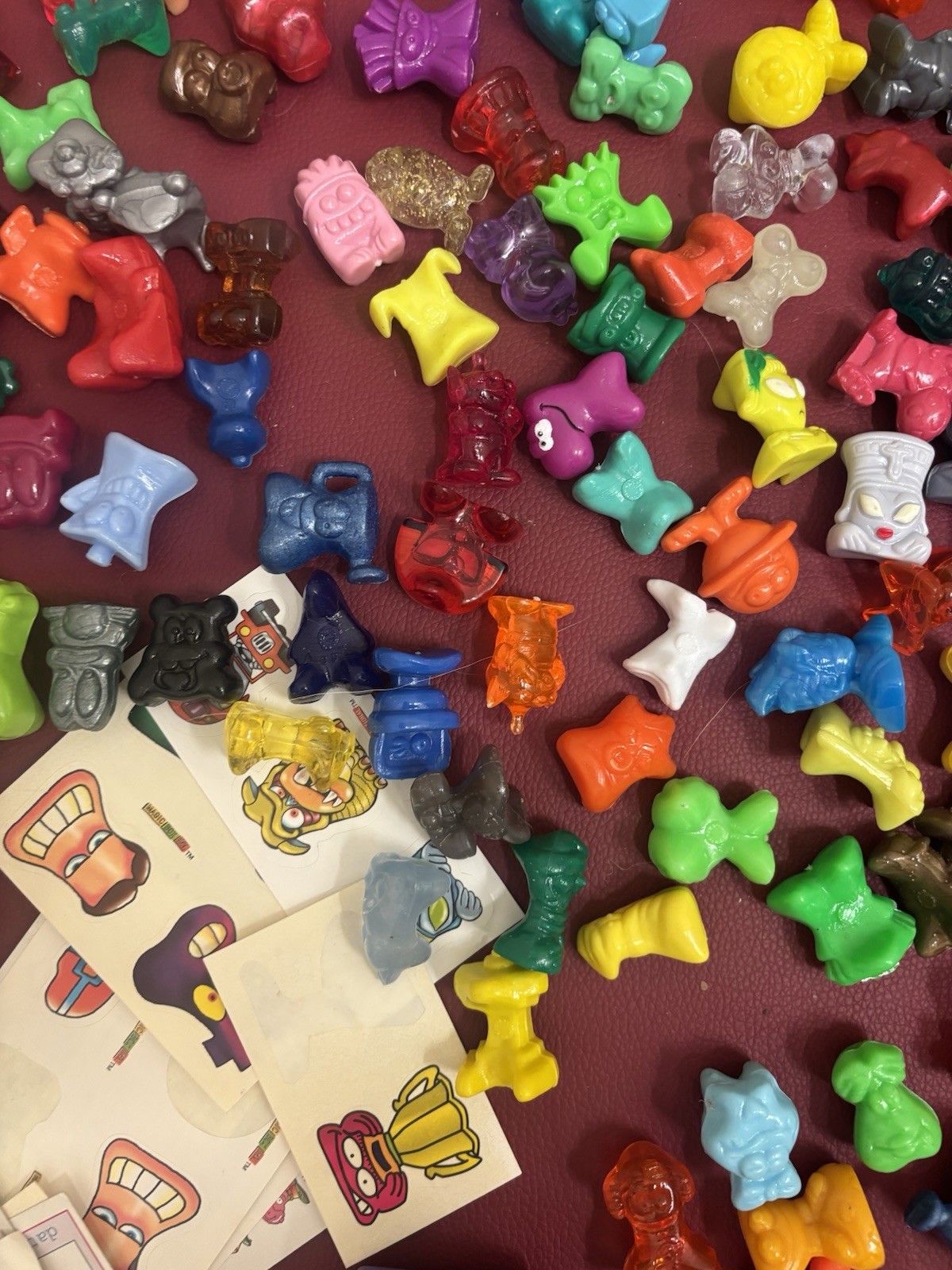 Wow! Crazy Bones HUGE Vintage Lot Over 200 Rare Stickers Books Aliens Poster