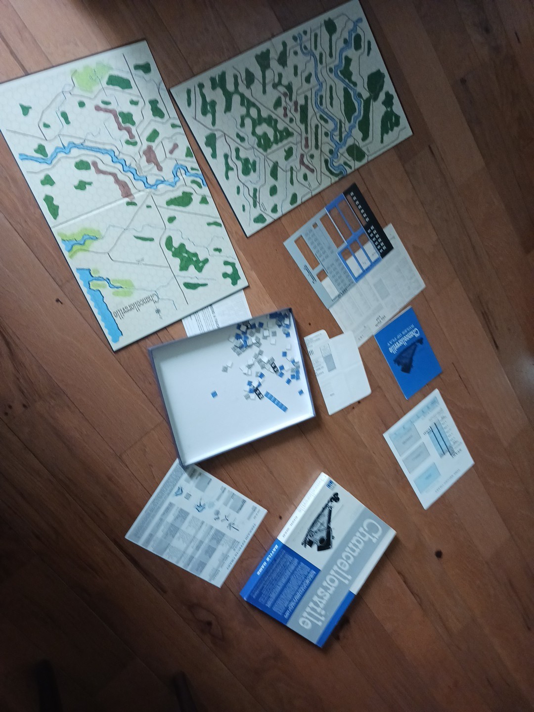 CHANCELLORSVILLE CIVIL WAR BATTLE GAME -Board Game AVALON HILL Ex Condition,1961