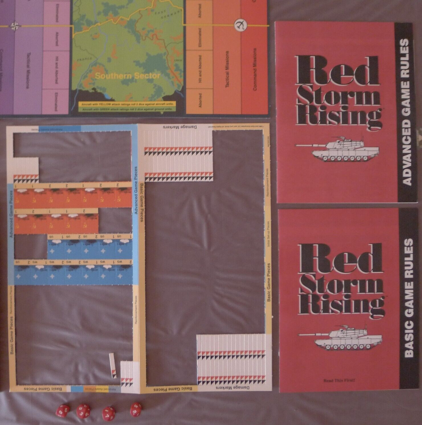Red Storm Rising TSR Board Game 1989 – Previously Used