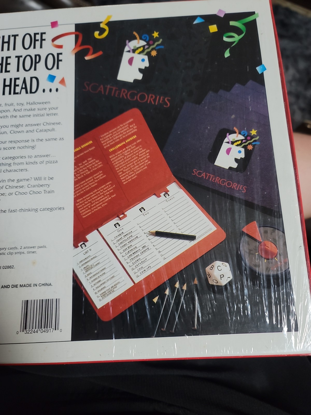 The Game of SCATTERGORIES – Milton Bradley 1999 Brand New