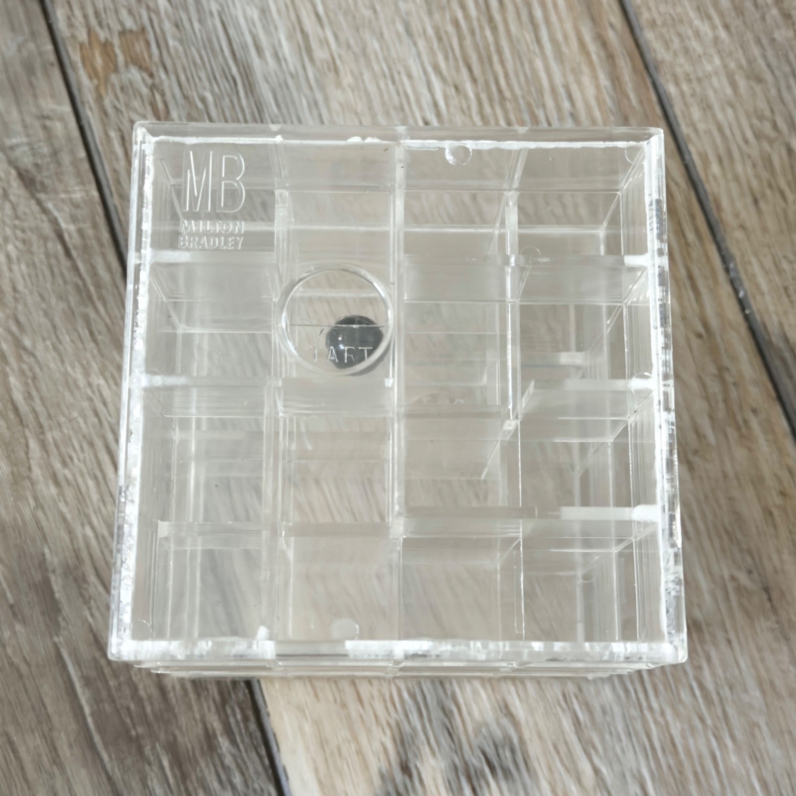 Vintage 1960 TRY IT Milton Bradley Toy Puzzle Cube Marble Game With Original Box