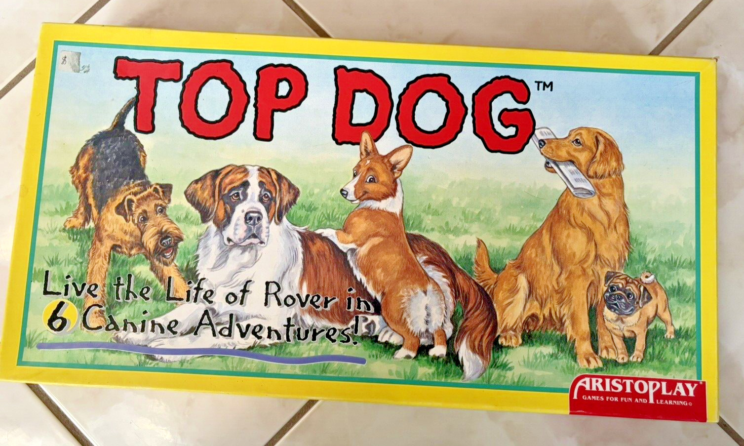 Top Dog Board Game COMPLETE Aristoplay Vintage 1995 Kids Family Animal Adventure