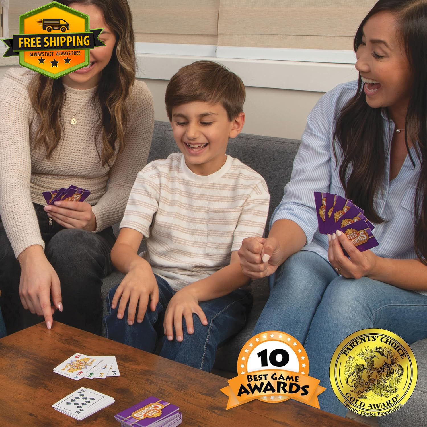 Five Crowns Card Game Rummy Style Family Game Kids Adults Travel