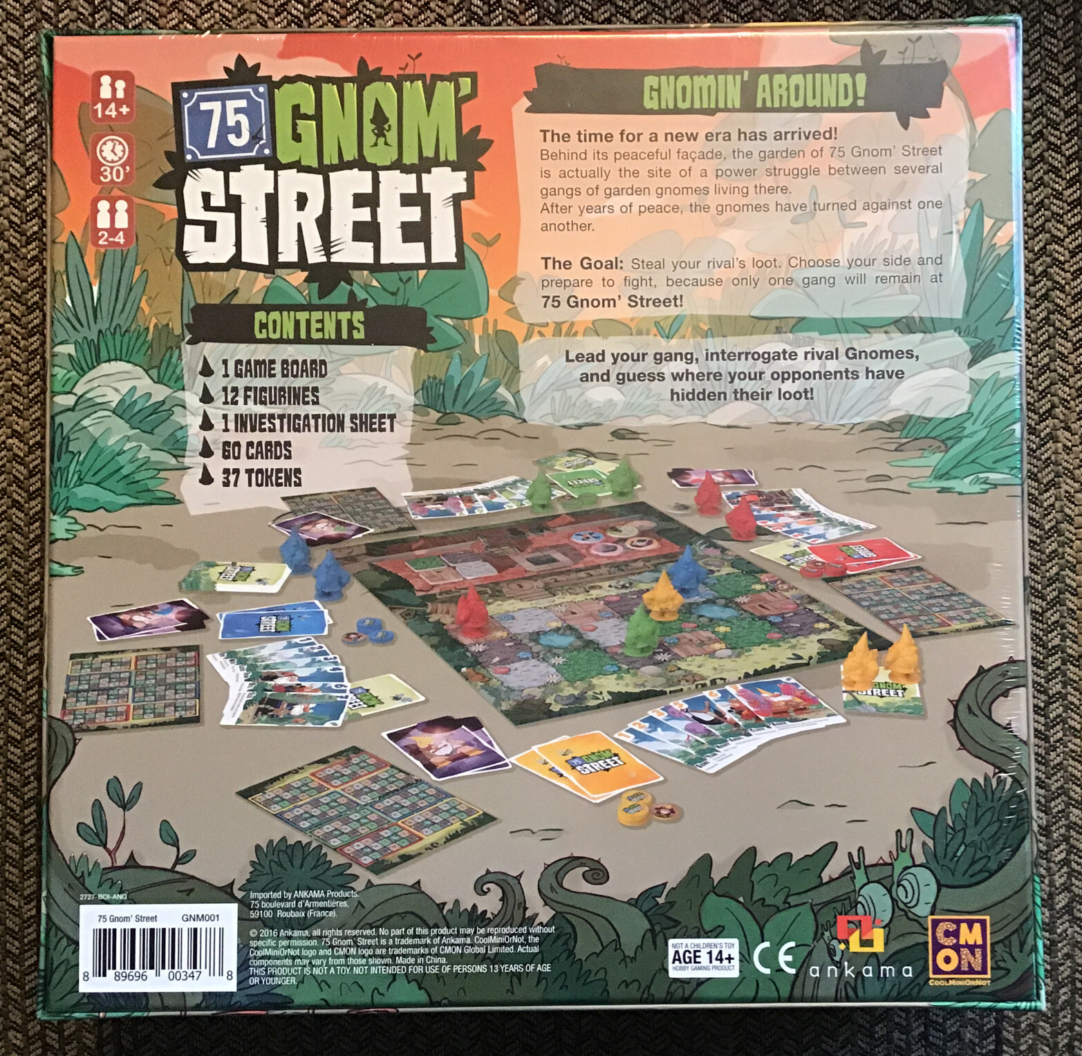 75 Gnom’ Street Board Game – New! Factory Sealed