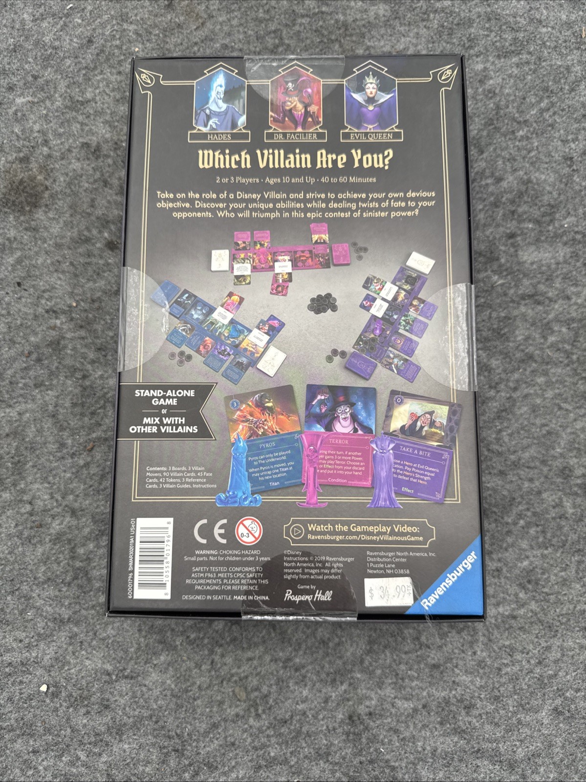 Disney Villainous: Wicked to the Core Ravensburger Stand Alone Game 2019