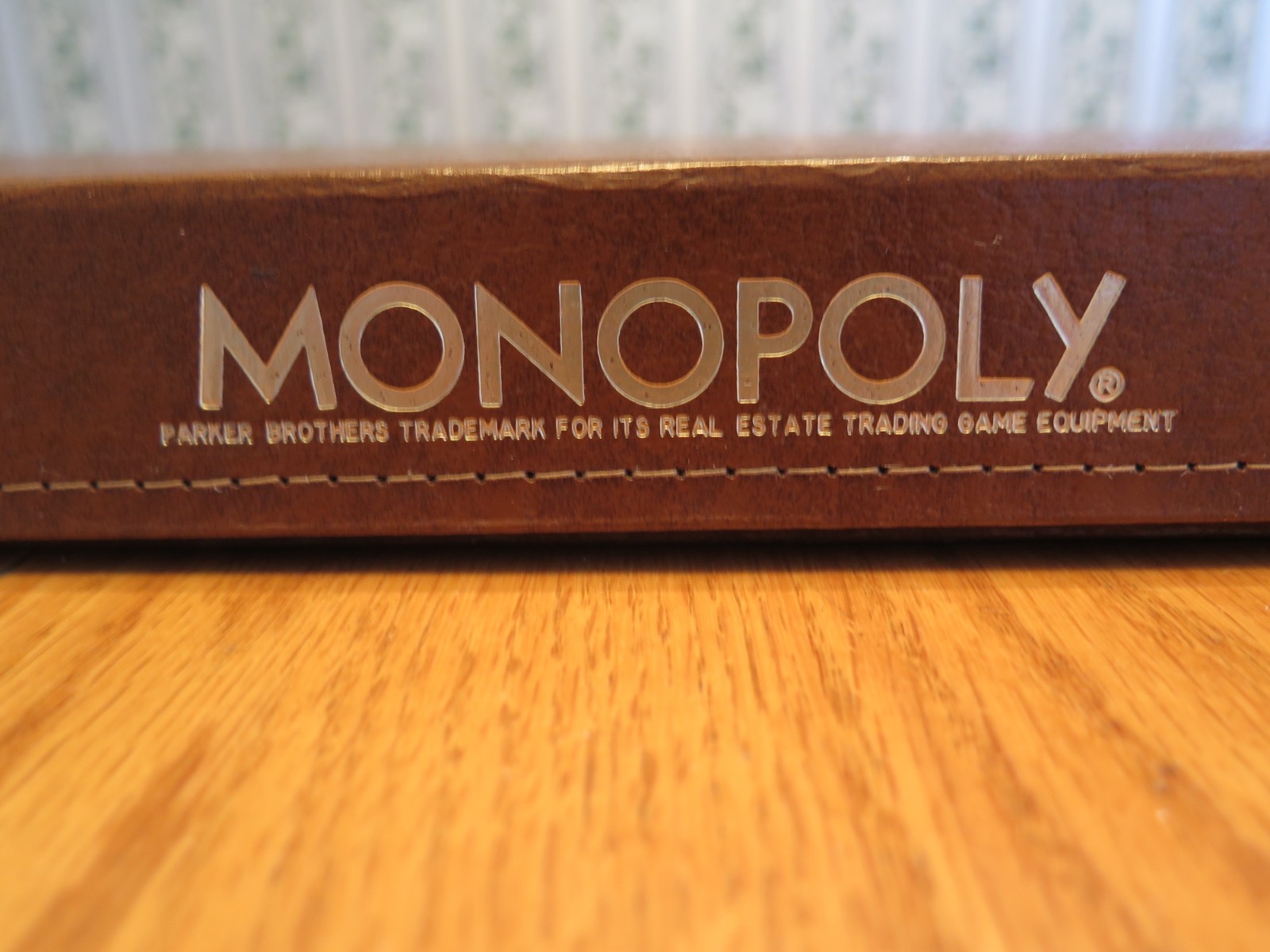 VINTAGE Monopoly Board Game 1974 Faux Leather Case Special Edition