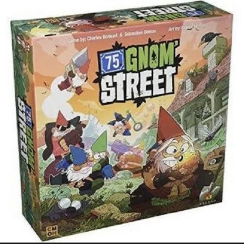 CMON 75 Gnom Street Board Game BRAND NEW SEALED Family Fun Gnome