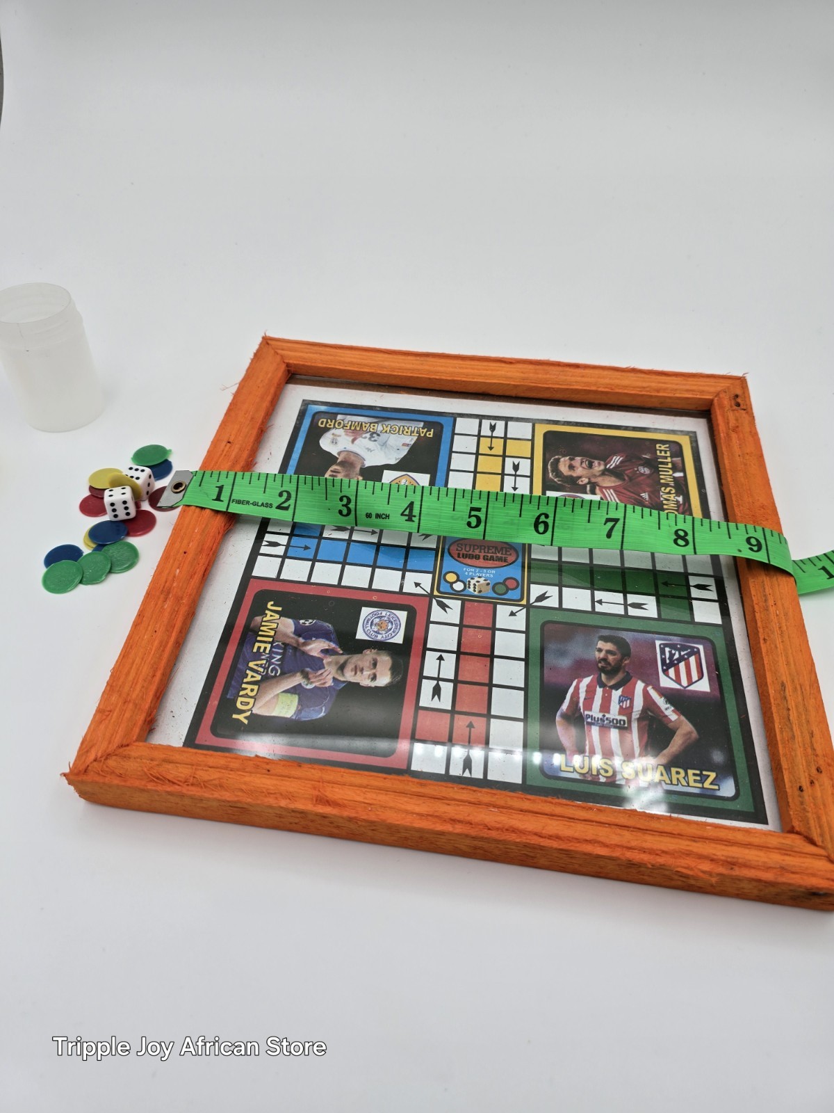 Ludo Board Game 9x 9inches With 2 Dice and Seeds