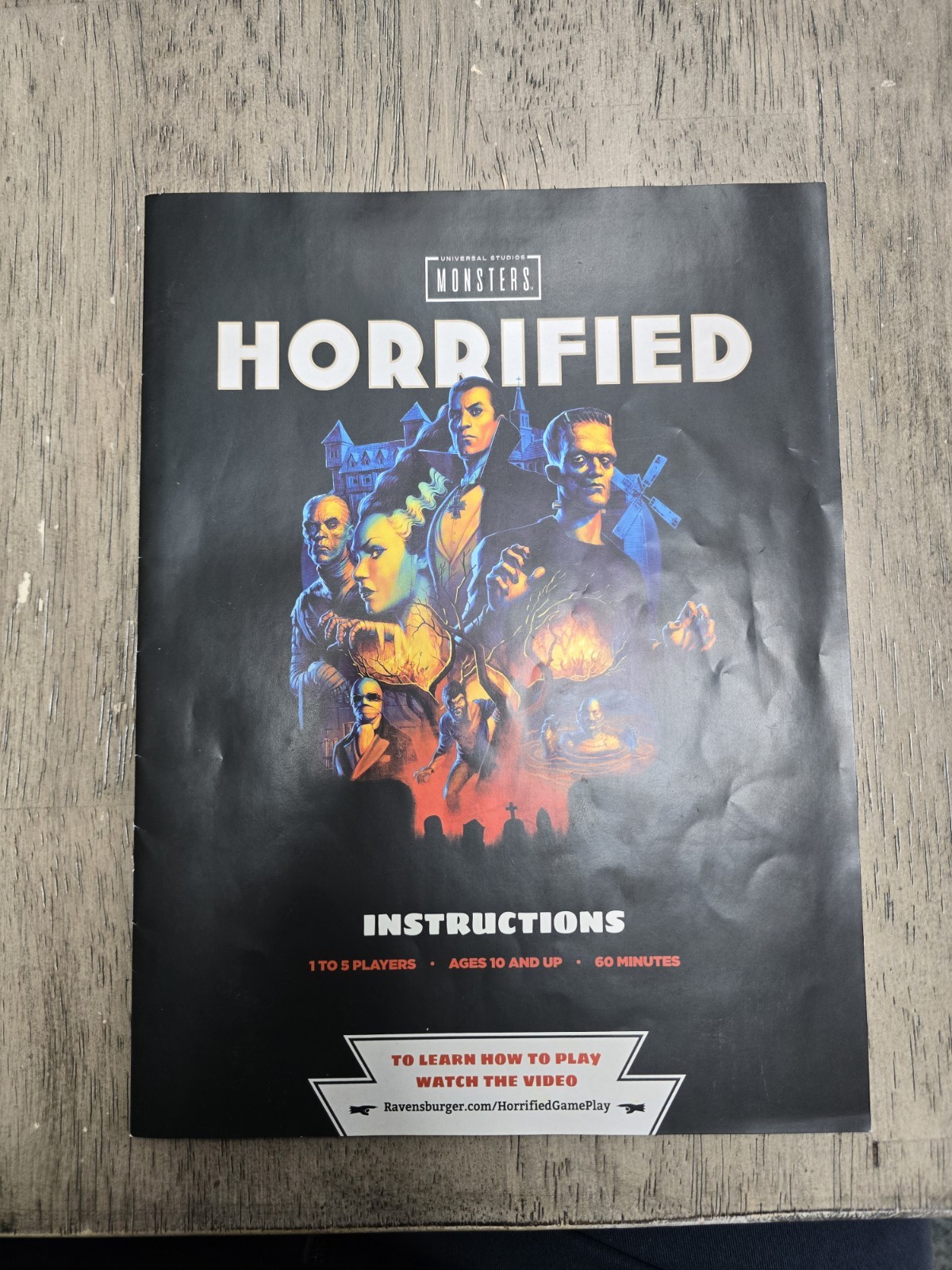 Ravensburger Horrified: Universal Studios Monsters Strategy Board Game 100%