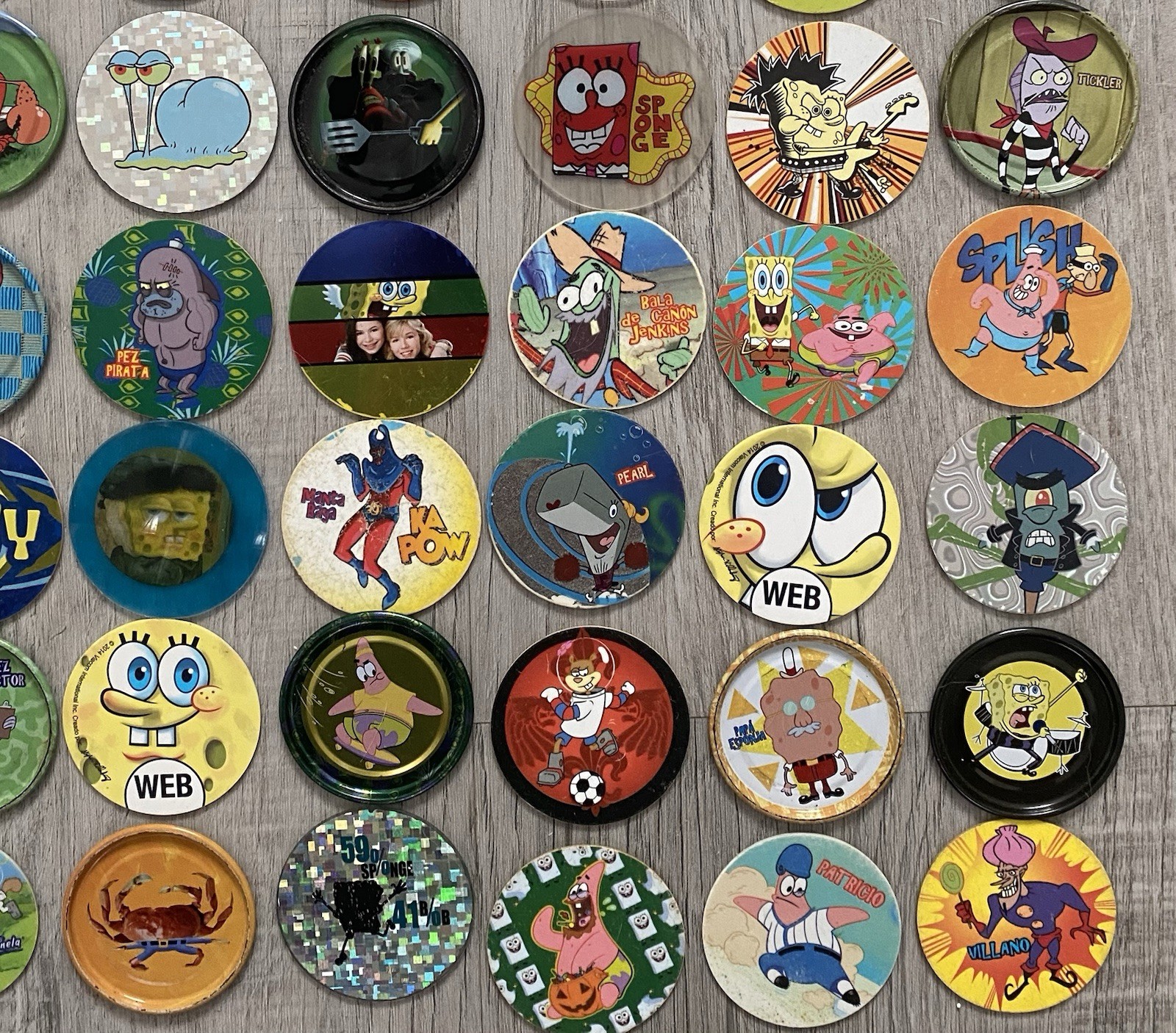 Tazos Bob Esponja Mexico Edition