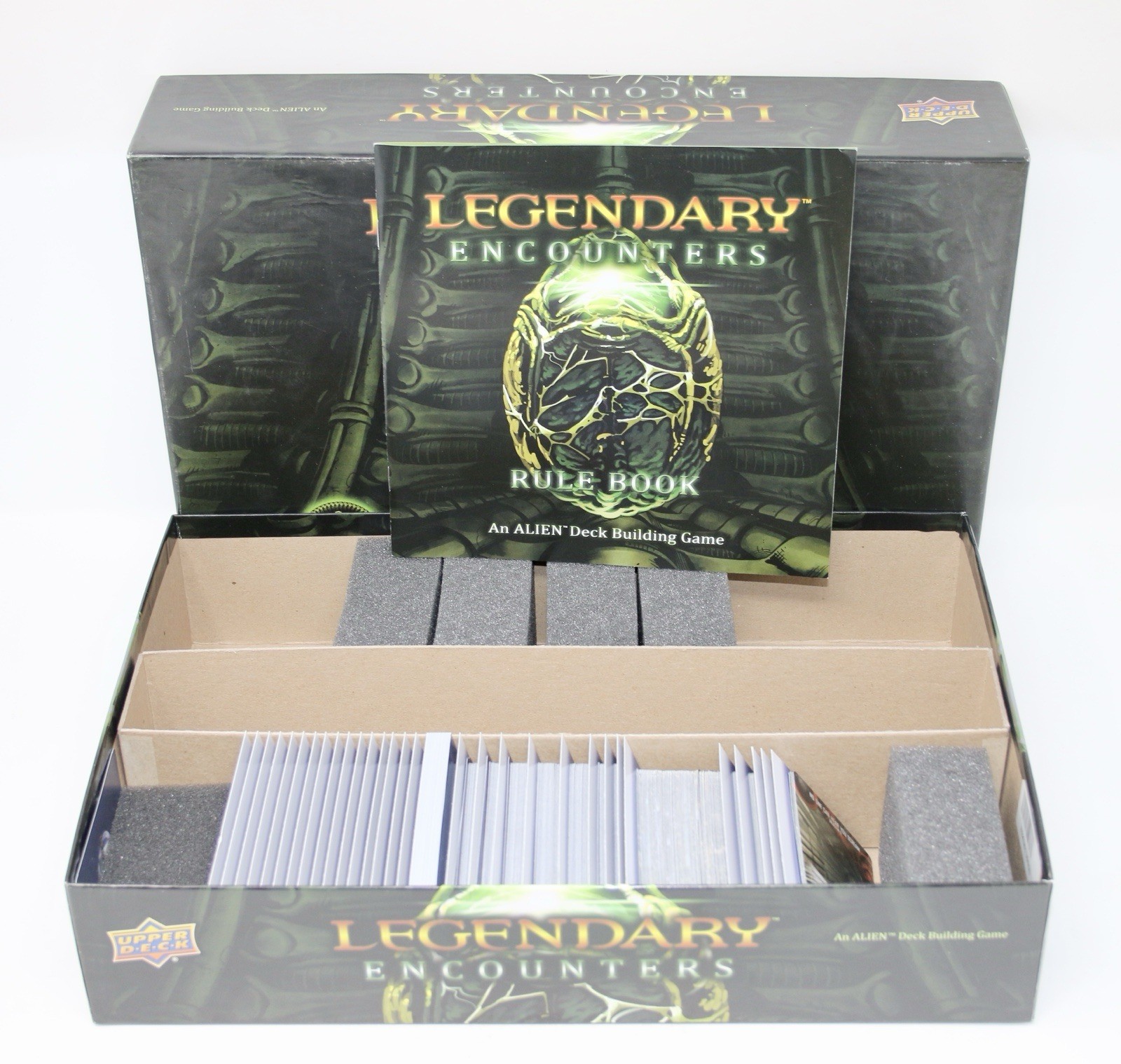 LEGENDARY ENCOUNTERS An Alien Deck Building Game 2014 Upper Deck No Playmat READ