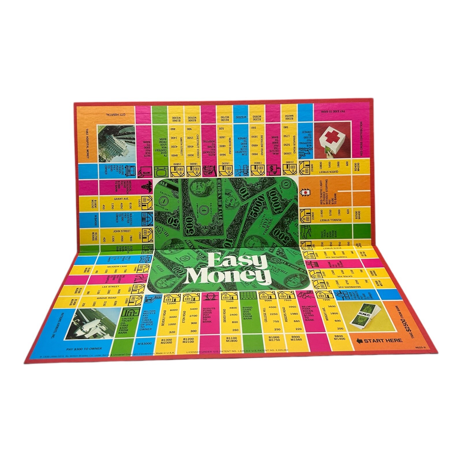 Vintage 1974 EASY MONEY Board Game Milton Bradley EUC COMPLETE