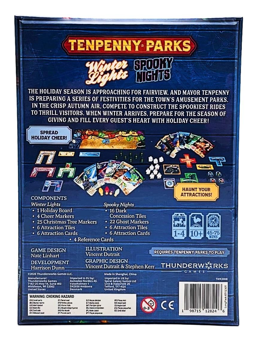 Tenpenny Parks:Winter Light & Spooky Nights by Thunderwork Games – SEALED